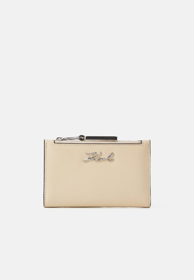 KARL LAGERFELD SIGNATURE BIFOLD  - Peňaženka - beige