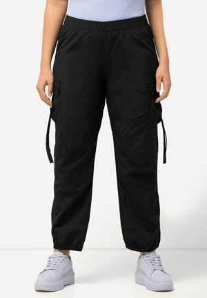 Ulla Popken STYLE MILITAIRE AVEC TAILLE ÉLASTIQUE ET CORDON - Cargohose - -