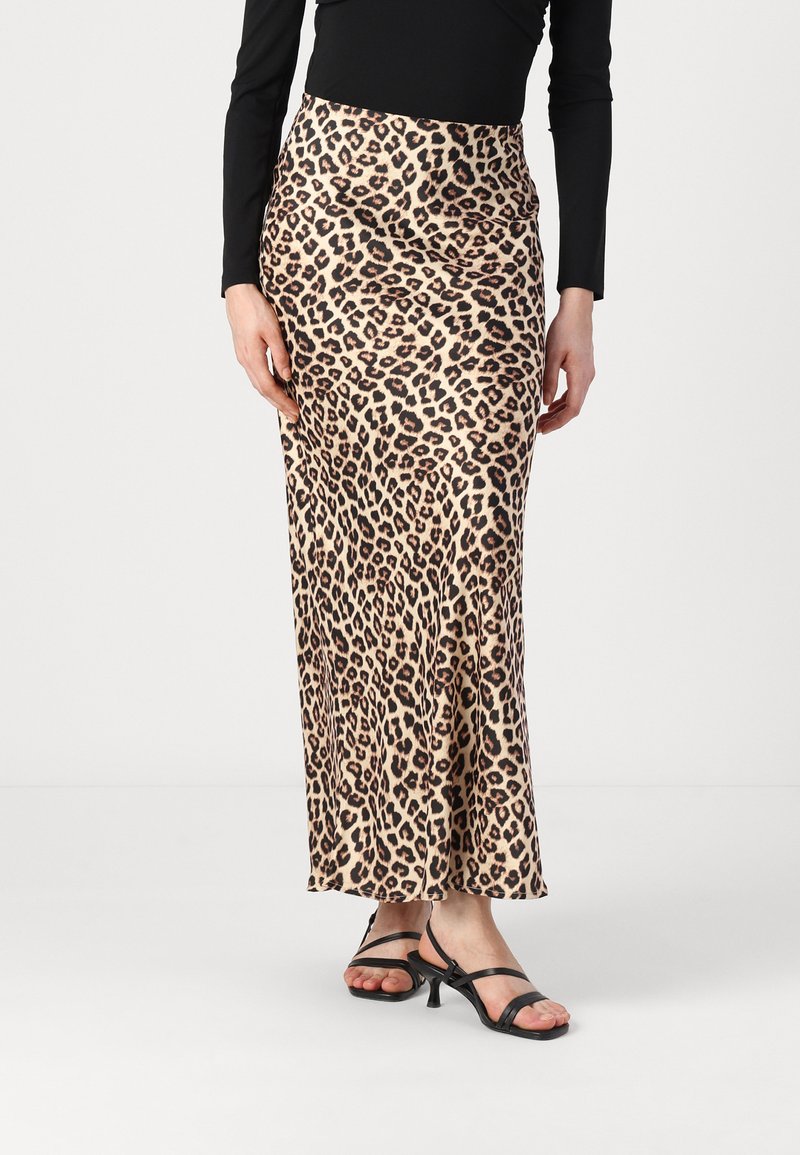 VILA VISAHRA SKIRT - A-vonalú szoknya - beige