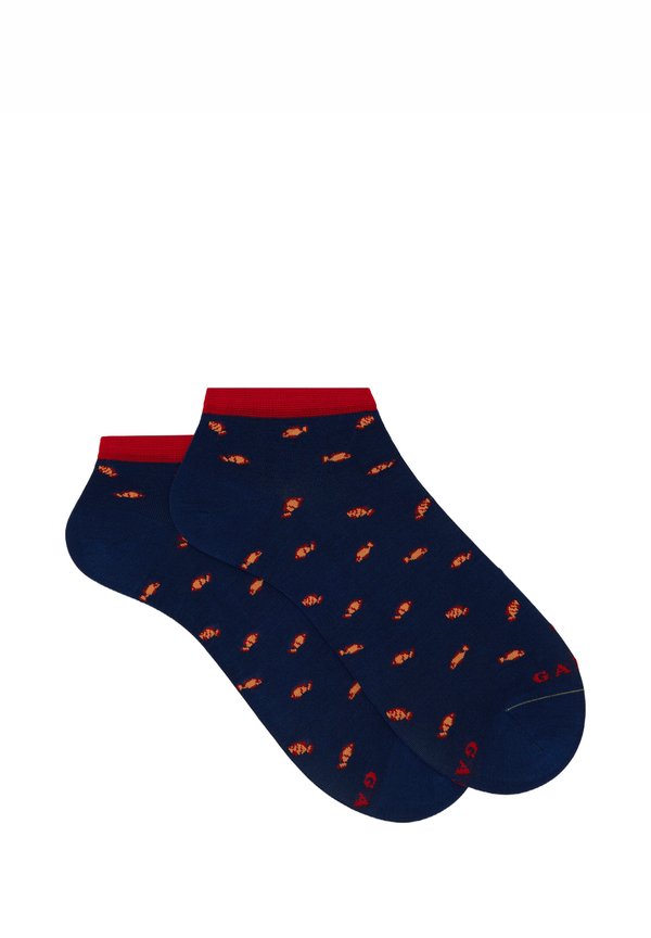 TWO FISH PATTERNED - Socken - royal