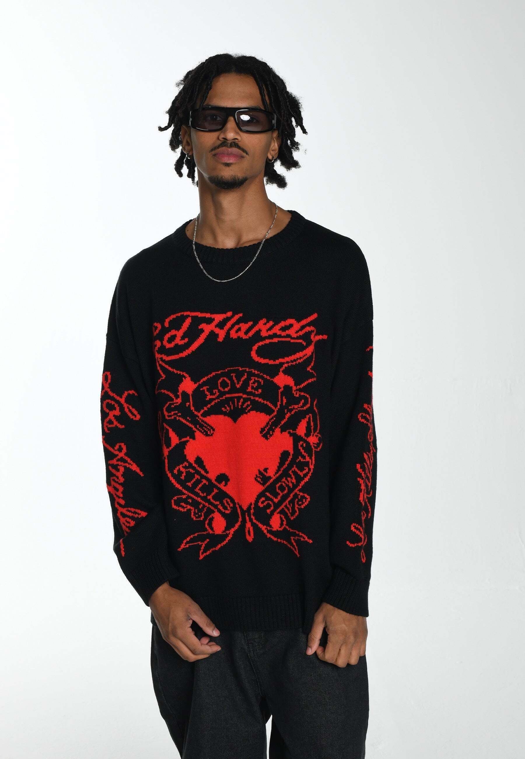 Ed Hardy LOVE KILL - Jumper - black - Zalando.ie Ed Hardy LOVE KILL - Jumper - black - Zalando.ie