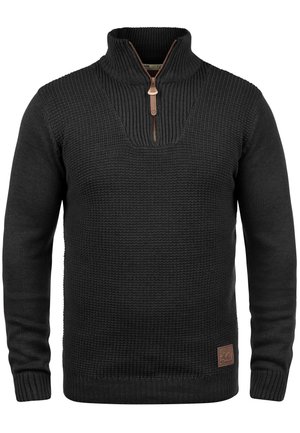 Solid, SDTOMMY FINE KNIT TROYER - Jumper - black