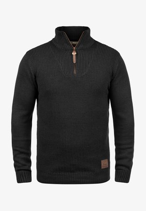 Solid, SDTOMMY FINE KNIT TROYER - Striktrøje - black