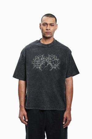 DEATH METAL UNISEX - Marškinėliai su spaudiniu - black washed