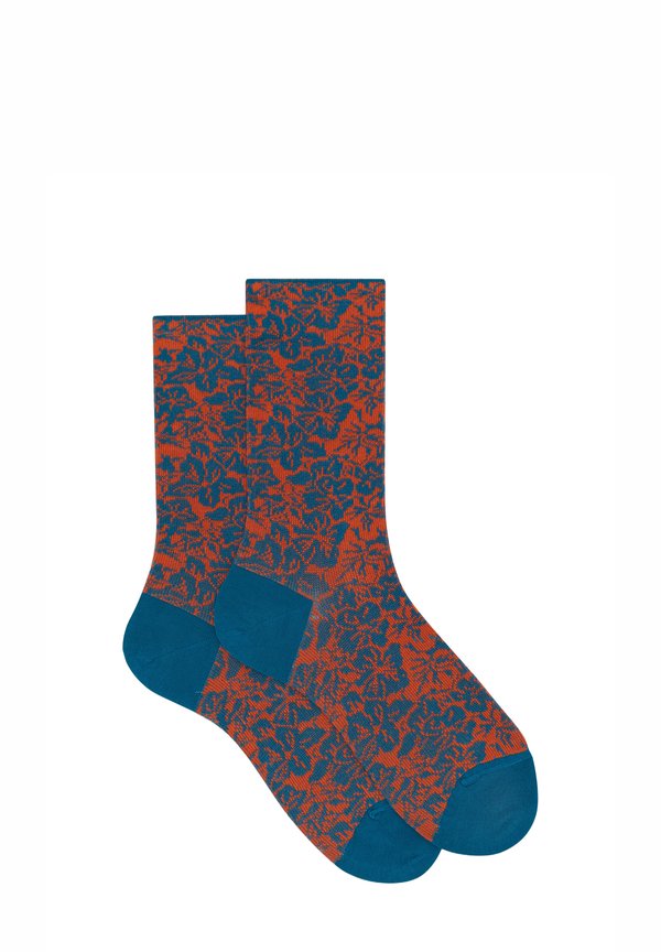 WITH FLORAL PATTERN - Socken - arancio