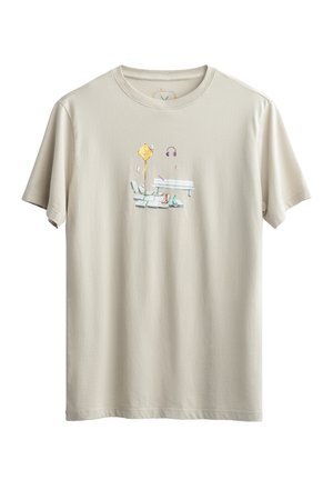 YUVICA - T-shirt con stampa - bone