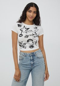 Terranova STAMPA GRAFFITI - Top - bianco lana