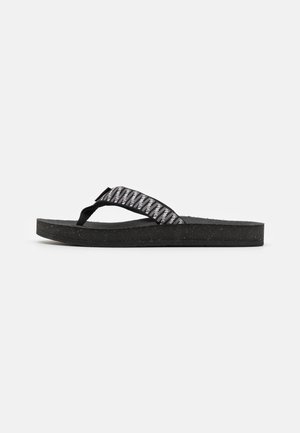 REFLIP - T-bar sandals - stacks black/white