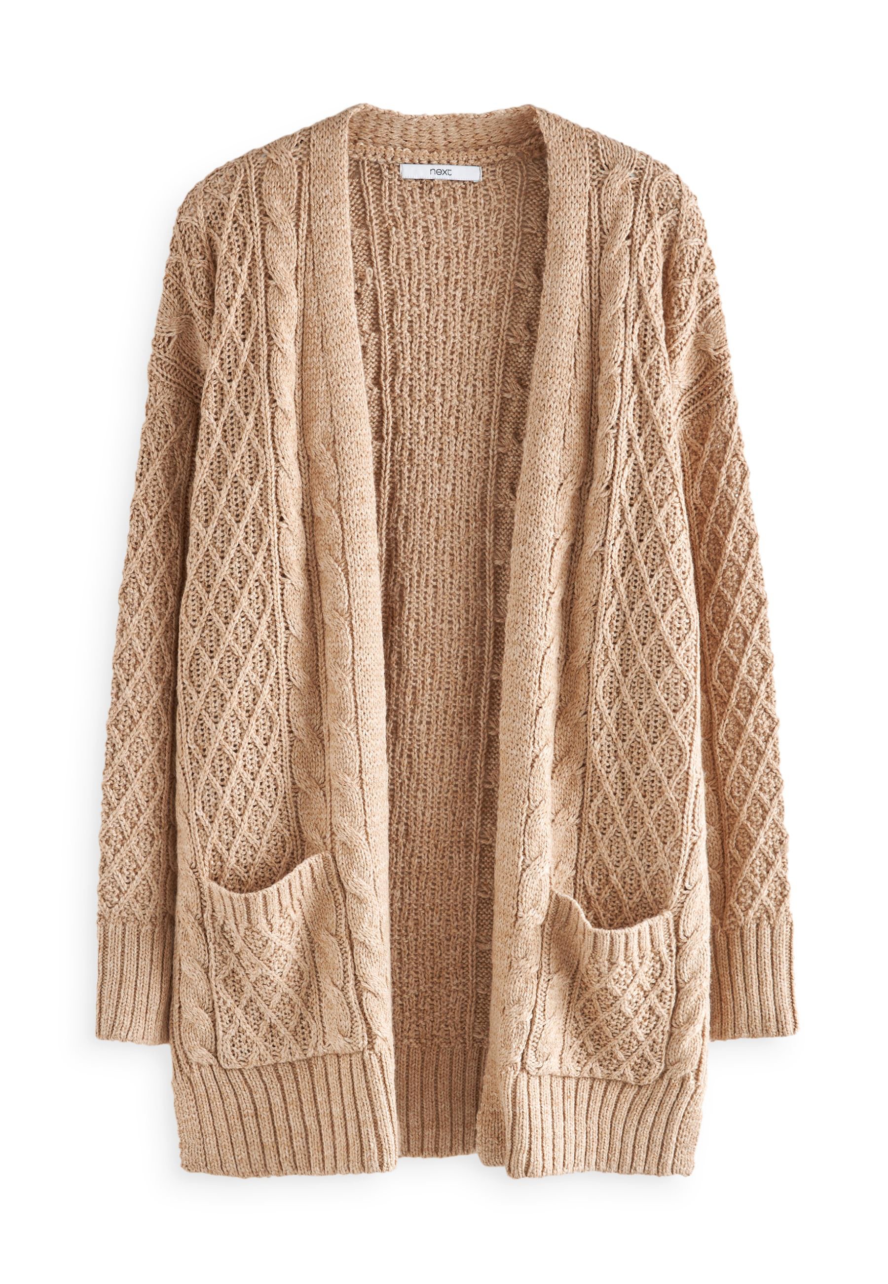 Next CABLE - Cardigan - camel brown 