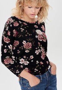 ONLY ONLELCOS AOP JRS NOOS - Long sleeved top - black