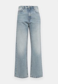 Ravne kavbojke - blue bleached/navy