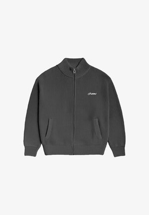PROHIBITED, CAMPUS KNIT JACKET UNISEX - Cardigan - dark grey