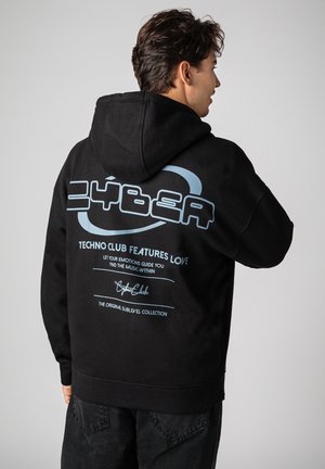 MIT BACKPRINT - Sweatjacke - black