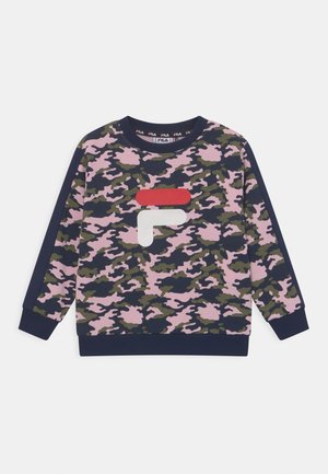 ROSY CREW NECK UNISEX - Felpa - rose/black iris