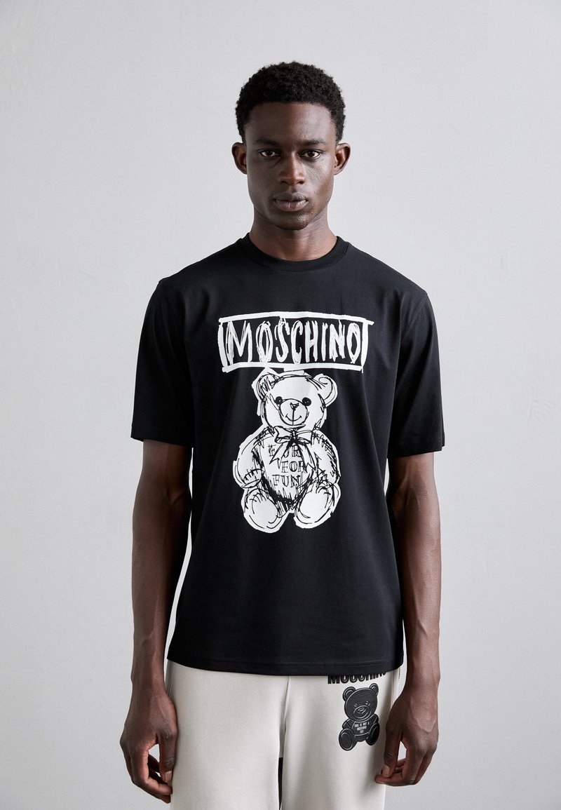 MOSCHINO Μπλουζάκι με στάμπα - fantasia nero