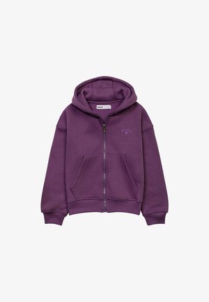 LOVELY - Mikina na zip - purple