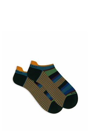 Gallo SNEAKERS WITH MULTI AND WINDSOR STRIPES - Socks - anatra tabacco