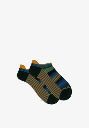 Gallo SNEAKERS WITH MULTI AND WINDSOR STRIPES - Socks - anatra tabacco