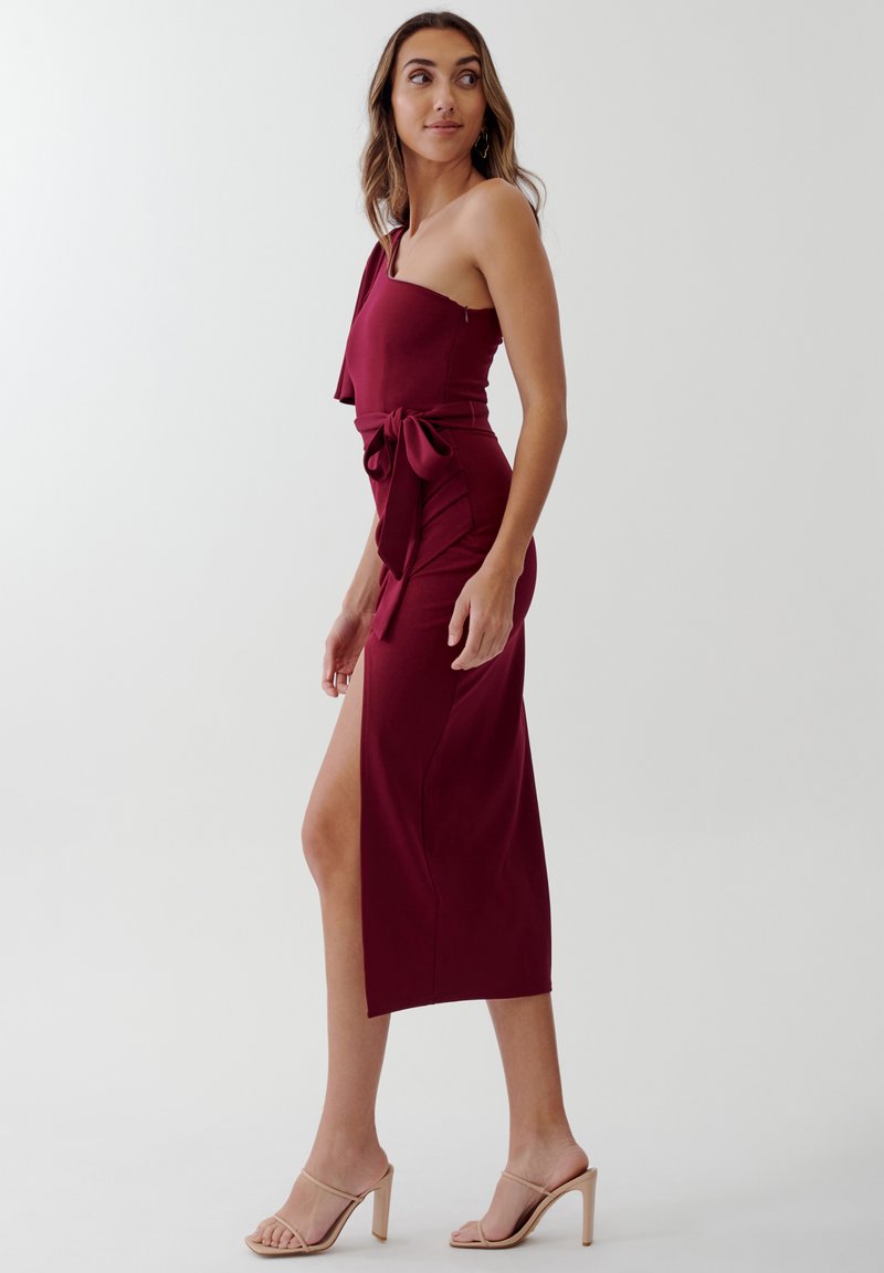 edina silk midi dress Shoshanna Edina Pleated Floral-Print Midi Dress
