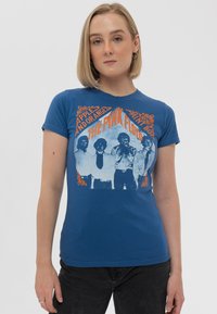 Paradiso Clothing PINK FLOYD APPLES AND ORANGES SKINNY - Print T-shirt - blue