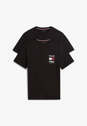 Tommy Hilfiger, 2 PACK TEE - Горнище на пижама - black