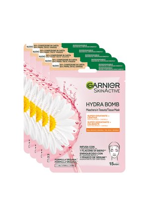 MASCHERA IN TESSUTO HYDRABOMB, FORMULA IDRATANTE E LENITIVA PER PELLI SECCHE E SENSIBILI, CAMOMILLA, 32 ML - 5 PACK - Maschera viso - -