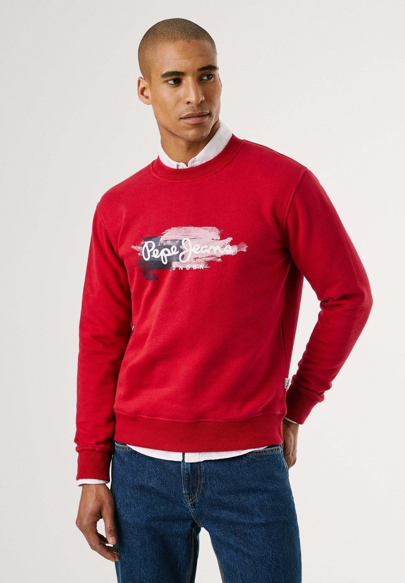 Pepe Jeans TREY CREW - Felpa - rugby red