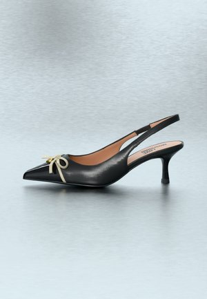 LADY BOW - Klasične pete - black/ivory