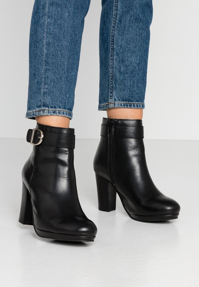 BROOKER - High heeled ankle boots - black
