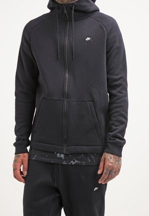 Sweater met rits - black
