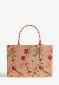 LARGE EMBRIDERED STRUCTURED - Kabelka - pink