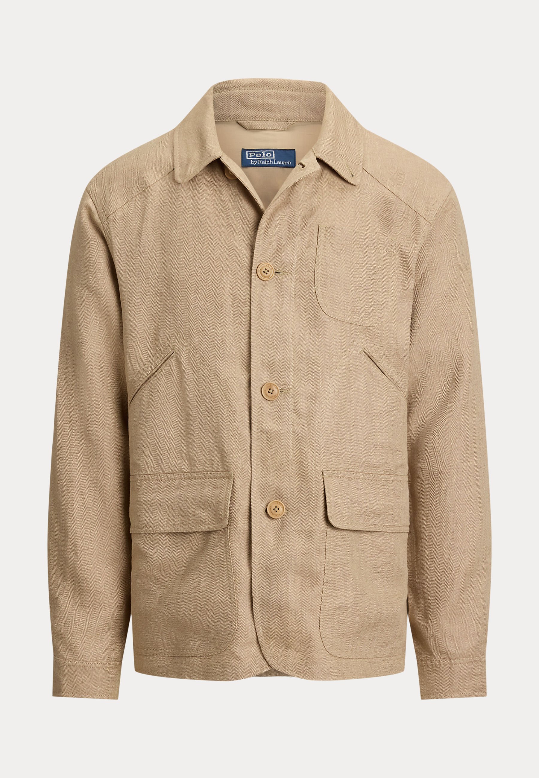 Polo Ralph Lauren LINEN HERRINGBONE UTILITY JACKET - Summer jacket