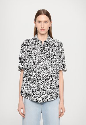 CAMP SHIRT - Paitapusero - black/white