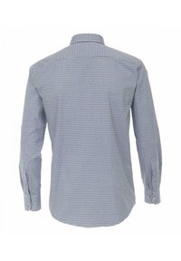 Camicia a maniche lunghe con motivo a quadri blu e bianchi, colletto button-down e dettagli ai polsini. Realizzata in tessuto leggero.