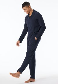 Schiesser SET - Nachtwäsche Set - dunkelblau