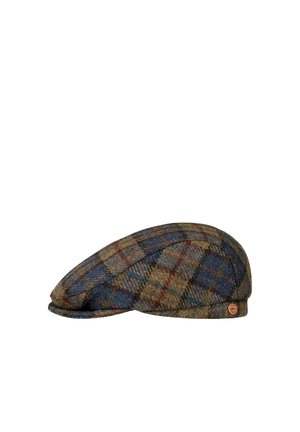 Mayser, FRANKIE SOFT CHECK SHETLAND FLATCAP - Beanie - blau-beige