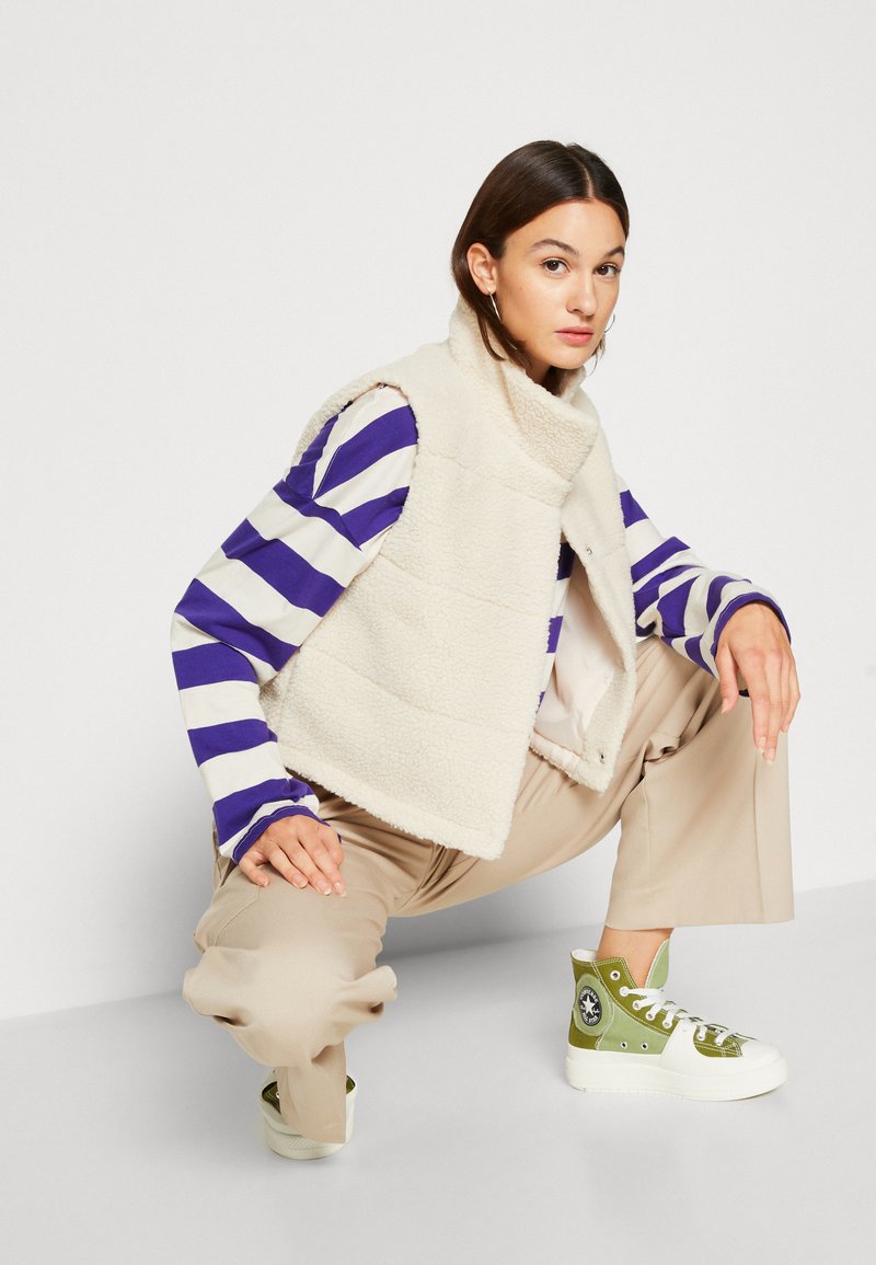 Manteau de fourrure de Teddy solide avec fermeture... – Grandado