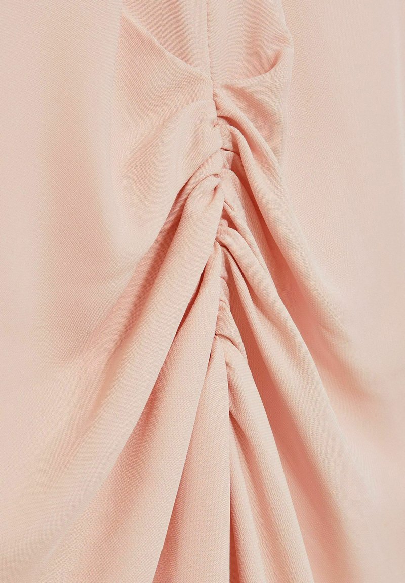 reiss pale pink dress Reiss Chiffon Floral Cape Maxi Dress in Pale Pink