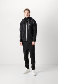 BOSS SAGGY - Felpa con zip - black