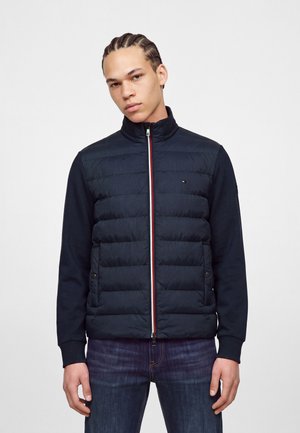 Tommy Hilfiger ESSENTIAL MIX MEDIA STAND COLLAR  - Veste mi-saison - navy blue