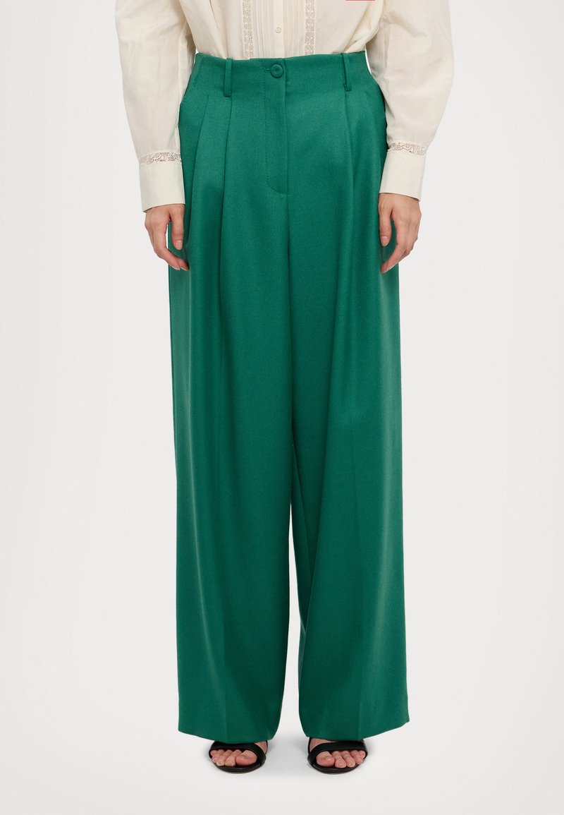 Pantalon Femme Paul & Joe Taille 38 - Coupe Droite En Laine Beige, Occasion Très Bon état