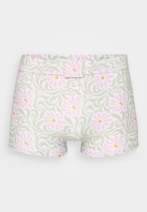 Palomo FLORAL SWIM BUCKLE TRUNKS - Caleçon de bain - white
