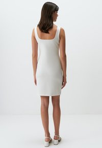 Jimmy Key SQUARE NECK BASIC MINI WITH STRAPS - Freizeitkleid - white