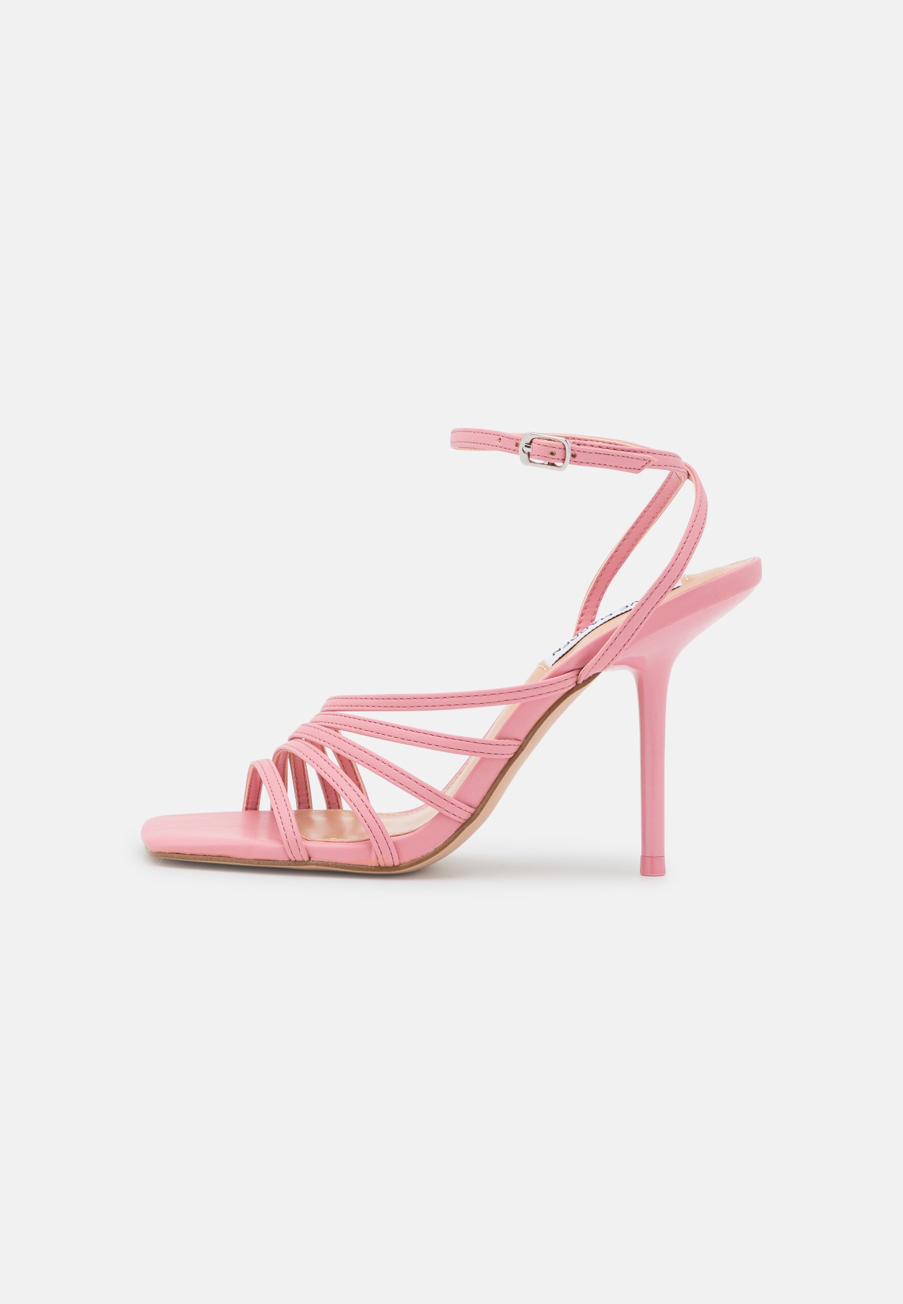 pink heeled sandals