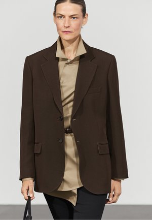 Massimo Dutti, Blazer - mottled dark brown