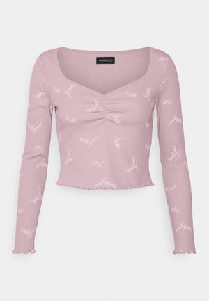 Top s dlouhým rukávem - pink