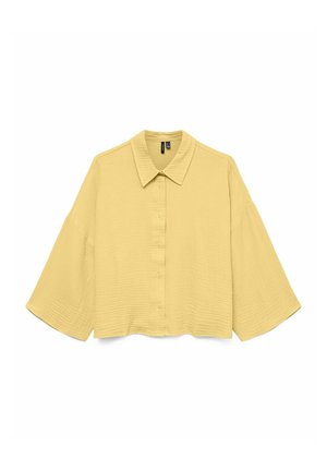 Vero Moda VMNATALI CROP WVN GA - Nööpidega pluus - pale banana