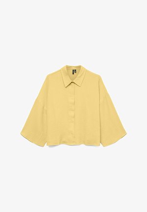 Vero Moda VMNATALI CROP WVN GA - Nööpidega pluus - pale banana