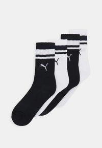 CREW HERITAGE STRIPE 4 PACK UNISEX  - Sportsstrømper - black/white