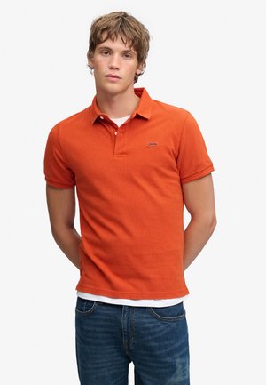 Superdry & Co, SUPERDRY CLASSIC PIQUE POLO SHIRT.. - Polo - denim co rust orange